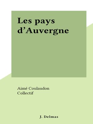 cover image of Les pays d'Auvergne